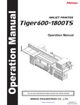 MIMAKI Tiger600-1800TS Operating instructions