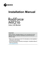 Eizo MX216 Owner's manual