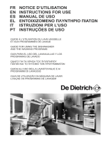De Dietrich DV132JL-01 Owner's manual