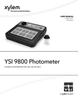 YSI 9800 Photometer User manual
