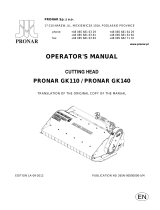 PRONAR GK110 GK140 Owner's manual