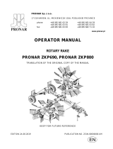 PRONAR ZKP690 ZKP800 Owner's manual