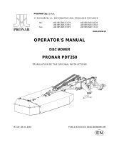 PRONAR PDT250 Owner's manual