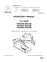 PRONAR BBK160 BBK180 BBK200 Owner's manual