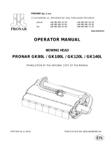 PRONAR GK80L GK100L GK120L GK140L Owner's manual