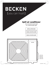 Becken AR COND SPLIT 18000 BTU BAC4258 Owner's manual