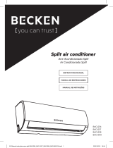 Becken AR COND SPLIT 12000 BTU BAC4257 Owner's manual