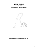 Becken ASPIRADOR ZEFIRO CP-CY3601A Owner's manual