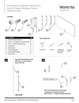 Workrite Acrylic Privacy & Modesty Panel Installation guide