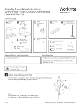 Workrite Ergonomics Conform Two Piece C-Clamp & Grommet Base Installation guide