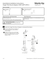 Workrite ErgonomicsConform Single Pole Mount Adaptor