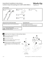 Workrite Ergonomics Conform Dual Articulating Monitor Arm Installation guide