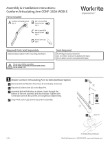 Workrite Ergonomics Conform Articulating Monitor Arm Installation guide
