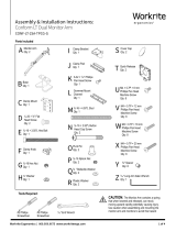 Workrite Conform LT Dual Installation guide