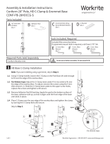 Workrite Ergonomics Conform 28″ Pole Installation guide