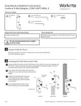 Workrite Ergonomics Conform K-Rail® Adaptor Installation guide