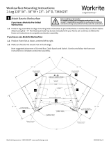 Workrite Ergonomics 2-Leg 120 Deg. 34″-36″Wx23″-24″D, T343423T Installation guide