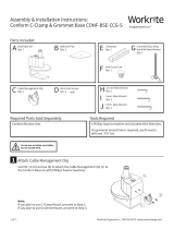 Workrite Ergonomics Conform C-Clamp & Grommet Base Installation guide