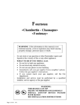 Lacanche Chambertin/Chassagne/Fontenay Owner's manual