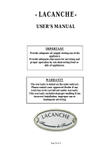 Lacanche Chambertin/Chassagne/Fontenay User manual