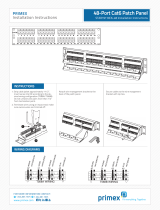 Primex CAT6A Patch Panels 12-24-48 Port Installation guide