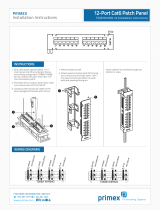 Primex CAT6A Patch Panels 12-24-48 Port Installation guide