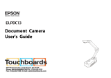 Epson Document Camera DC-13 User guide