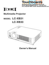 Eiki EIKI LC-XB33 User manual