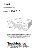 Eiki Projector LC-XE10 User manual