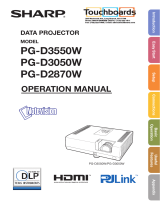 Sharp Sharp PG-D3550W User manual