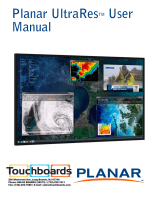 Planar Systems UltraRes UR8450-MX User manual