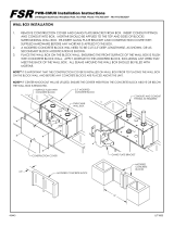 FSR PWB-CMU8-WHT-C Owner's manual