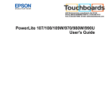 Epson PowerLite 109W User manual
