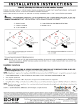 Chief RPMC020 Installation guide