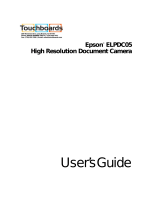 Epson ELPDC05 - High Resolution Document Imager Camera User manual