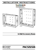 Chief PAC525CVRW-KIT User manual