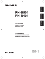 Sharp PN-B501 CART Quick start guide