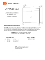 Bretford LAPTG15ESA-GM Assembly Instructions
