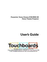 Epson PowerLite Home Cinema 8500 UB User manual