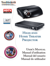 Optoma Home Theatre Projector User manual