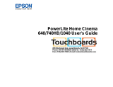 Epson PowerLite Home Cinema 740HD User manual
