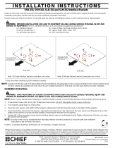 Chief RSA332 Installation guide