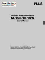 Plus M-10W User manual