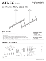 Atdec ADBS-2X1-17TC Installation guide