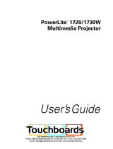 Epson 1730W - PowerLite WXGA LCD Projector User manual