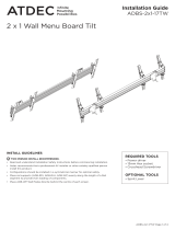 Atdec ADBS-2X1-17TW Installation guide