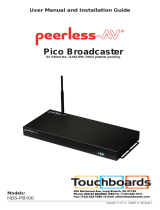PEERLESS-AV Pico Broadcaster HDS-PB100 User manual