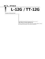 Elmo TT-12G-OB Owner's manual
