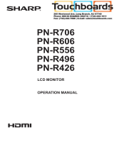 Sharp PNR606 Owner's manual