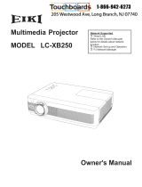 Eiki LC-XB250W User manual